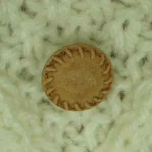 leather- imitation designer button