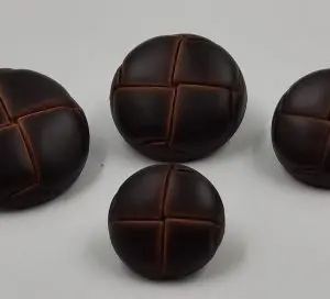 Aran Button - Imitation Leather (four sizes)