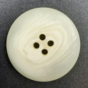 Coat Button Marbled Effect - Cream