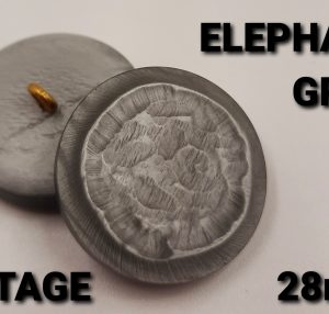 Vintage Button Elephant Grey-Limited Edition