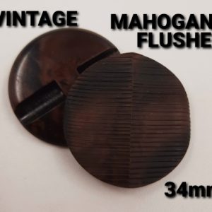Vintage Button Mahognay Flush-Limited Edition