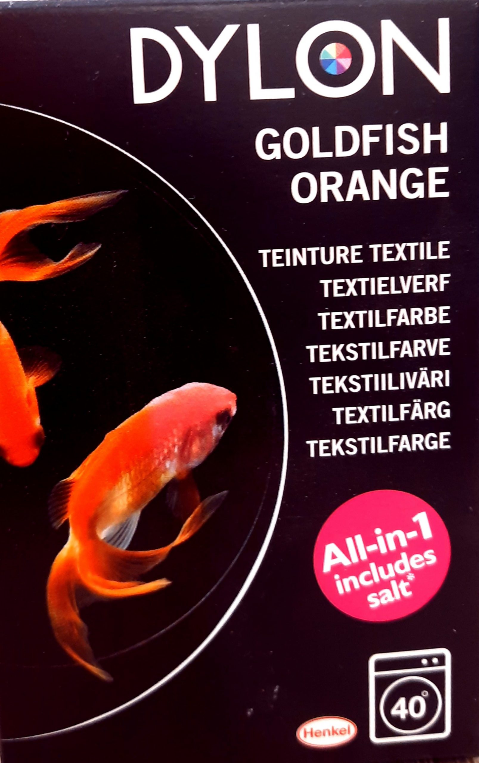 DYLON 87055 Permanent Fabric Dye Goldfish Orange