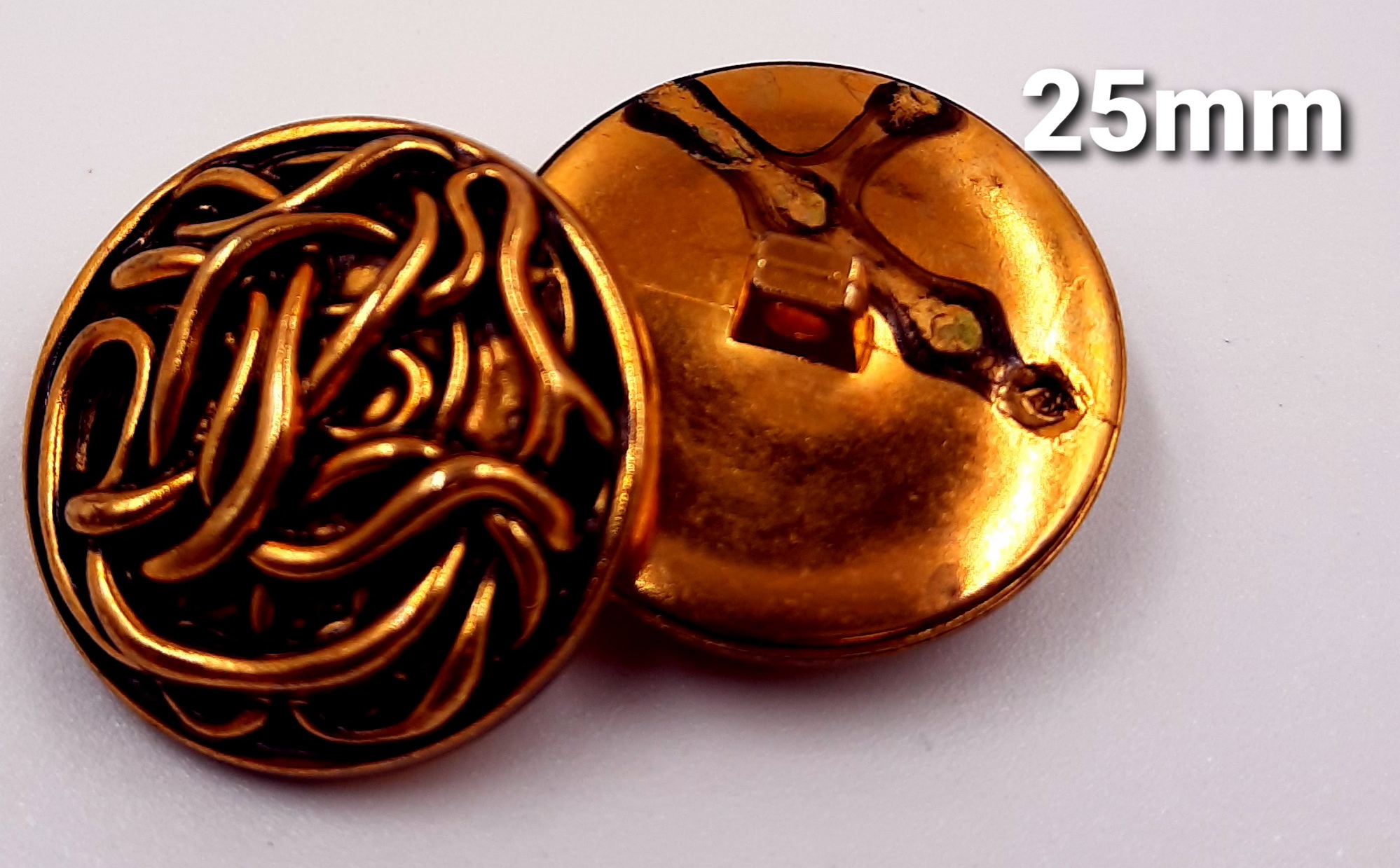 Gold Medusa Button - Cork Button Company