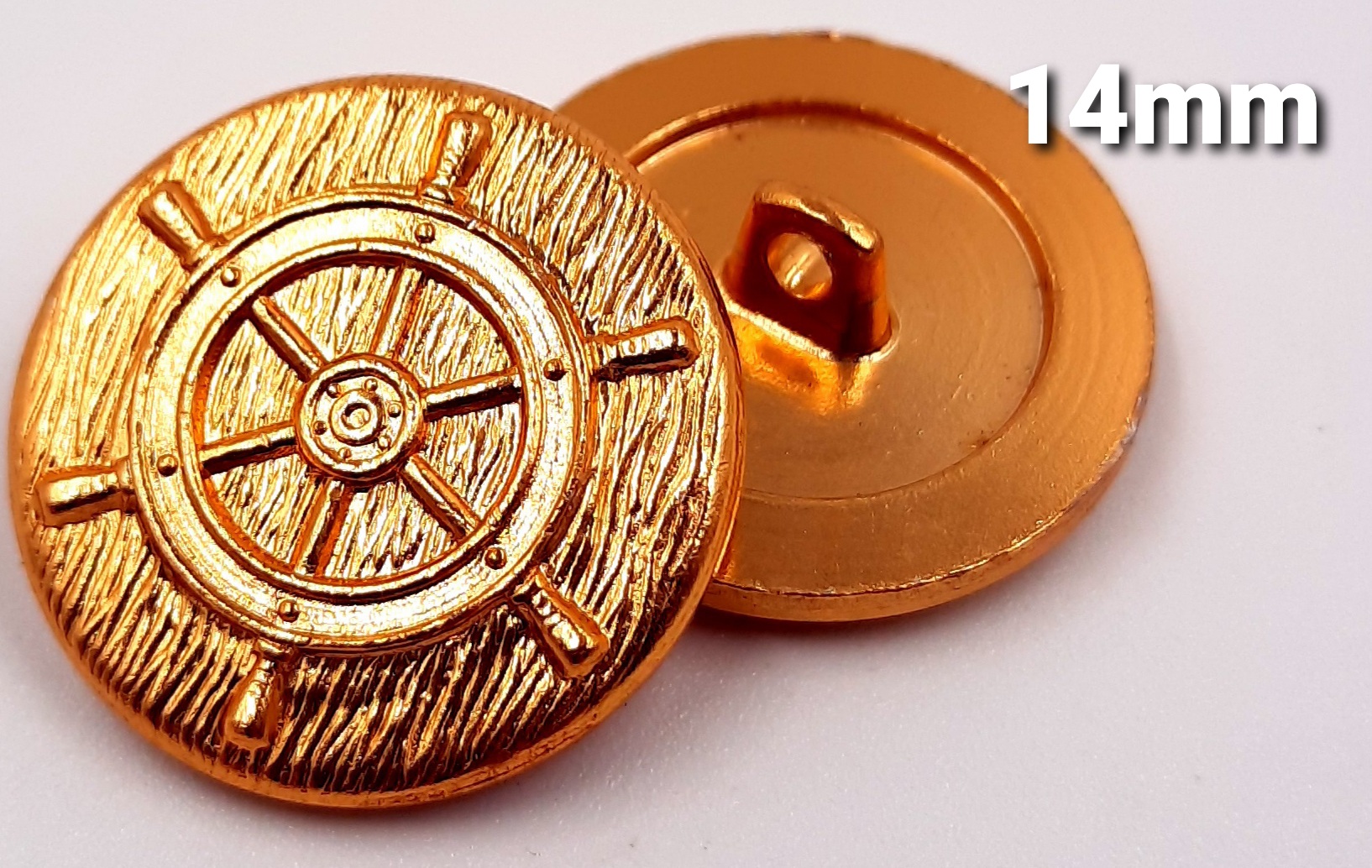 Blazer Button Gold Nautical Helm Designed  (two sizes)