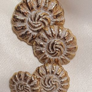 Gold Antique Effect Ornate Button , limited stock in sizes