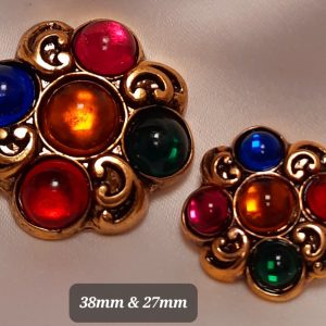 Bohemian Button 1# (two sizes)