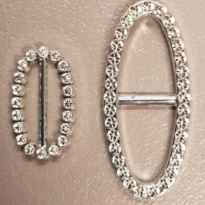 Buckle Diamante Effect Oval