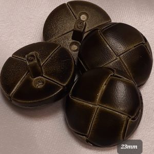 Aran Button Imitation Leather (Olive Green)