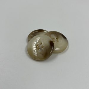 Coat button Italian style brown and cream marble effect