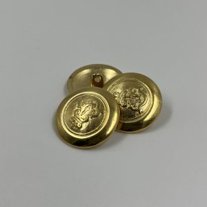 Blazer button metal crested motif