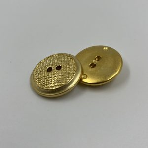 Blazer button metal effect. Light weight embossed
