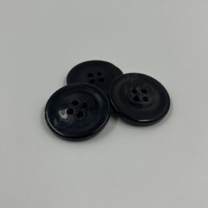coat button resin black with grey marbling