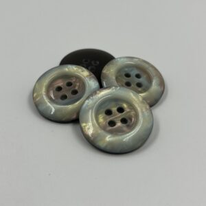 Coat button iridescent four hole, Limited