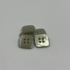Shirt Button Square shaped pearl iridescent