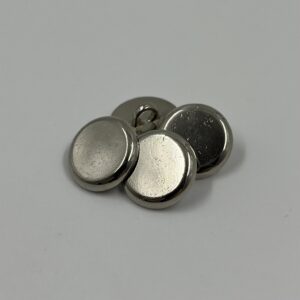 Blazer button, metal nickel effect