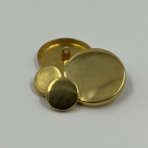 Blazer button, metal brass effect