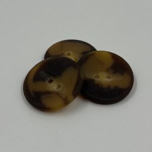 Coat button, beige and brown marbled effect