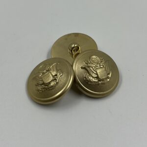 Blazer button, resin metal effect, Eagle wing motif