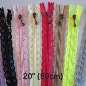 Scalloped Edge Zipper